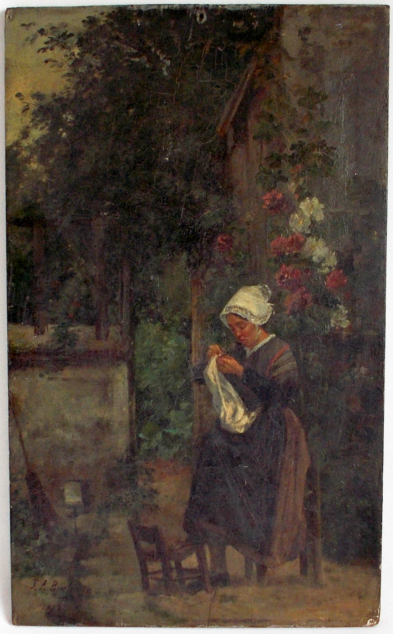 Femme à sa couture (titre factice)