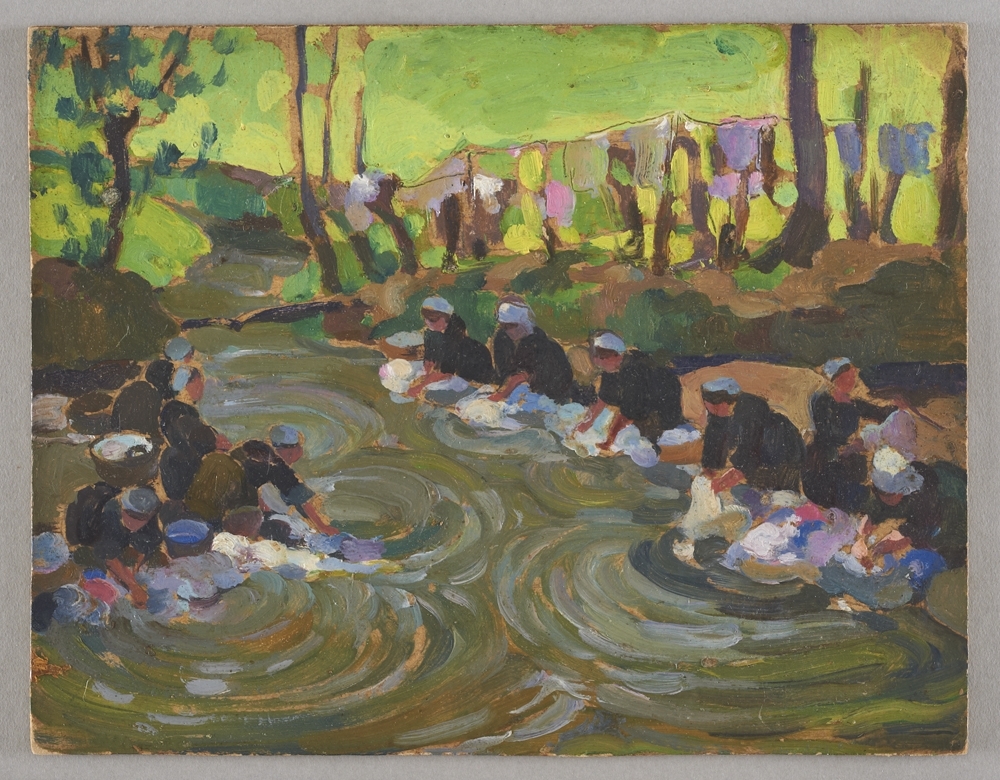 Laveuses à la rivière ; Lessive à la rivière (titre d'exposition)