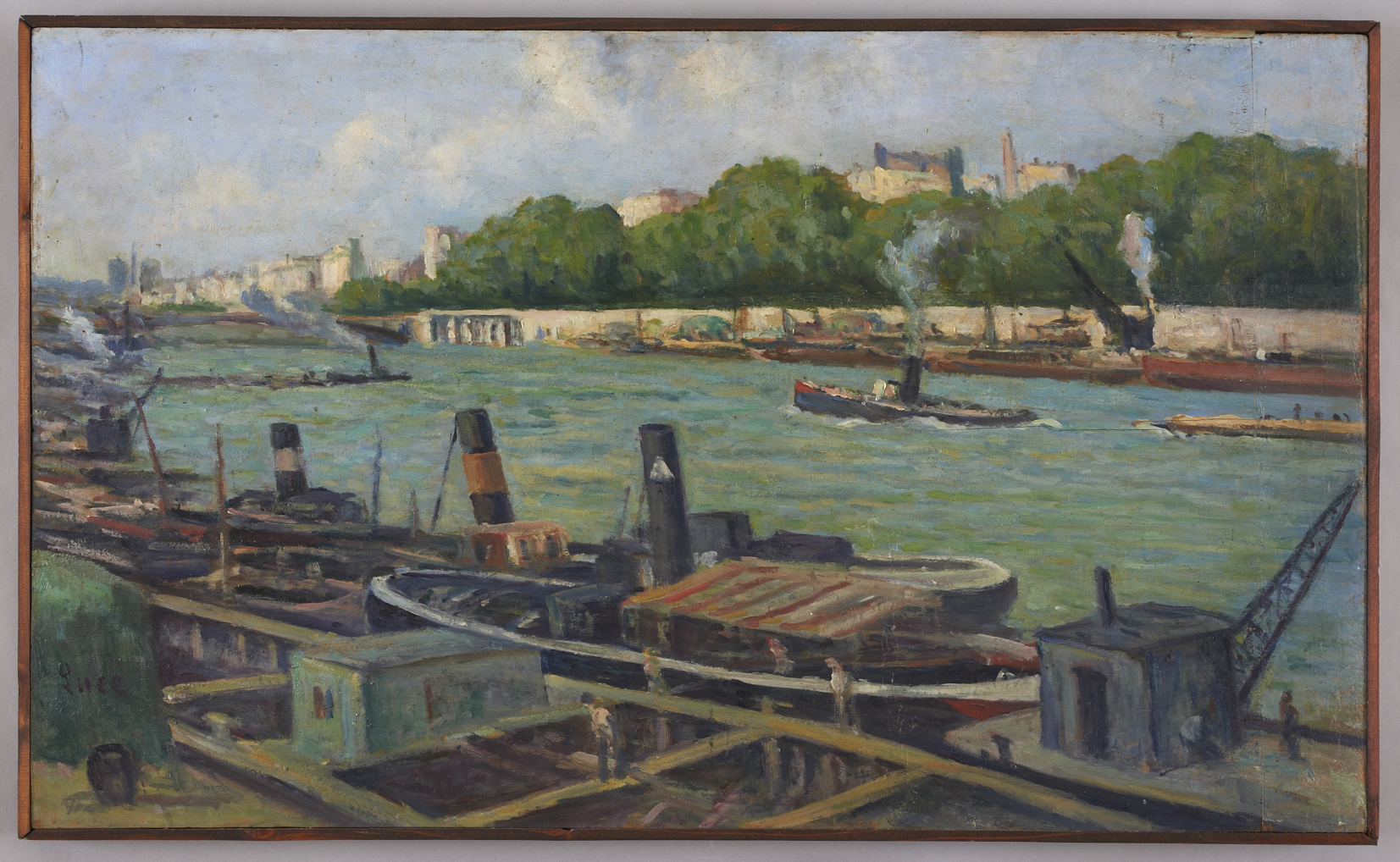 Remorqueurs au quai d'Austerlitz ; les Remorqueurs au Pont d'Austerlitz (titre ancien)