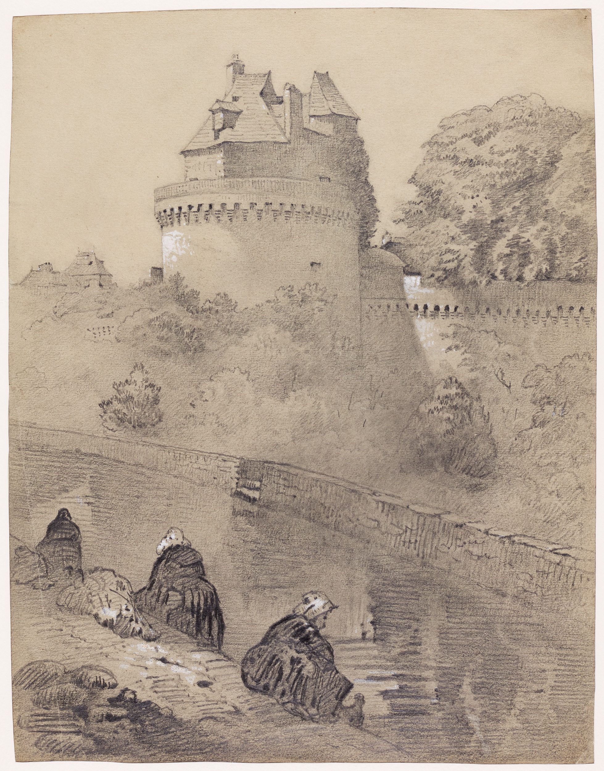 Les laveuses (au pied de la Tour du Connétable)