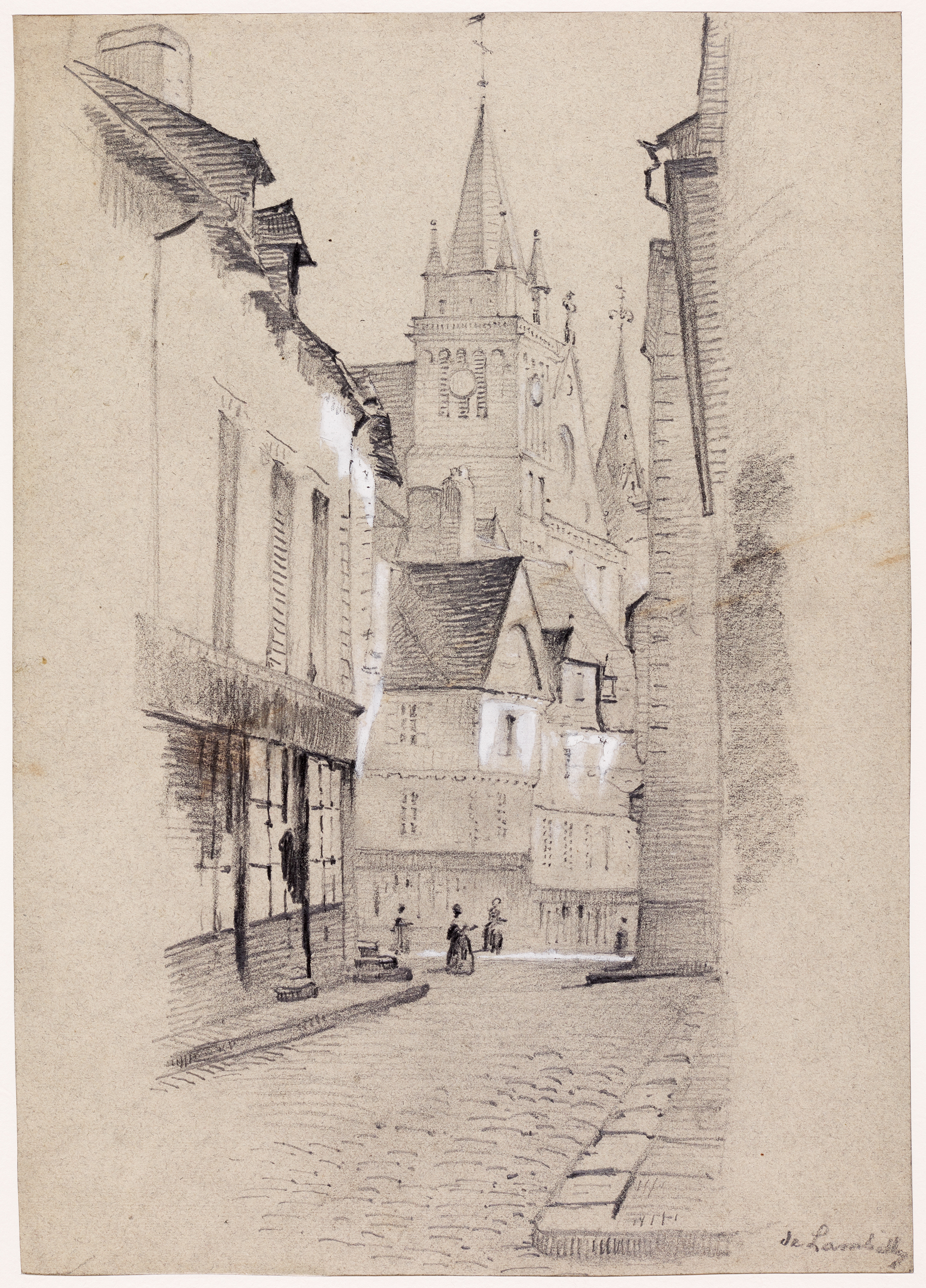 Vue sur la Cathédrale depuis la rue Saint-Salomon