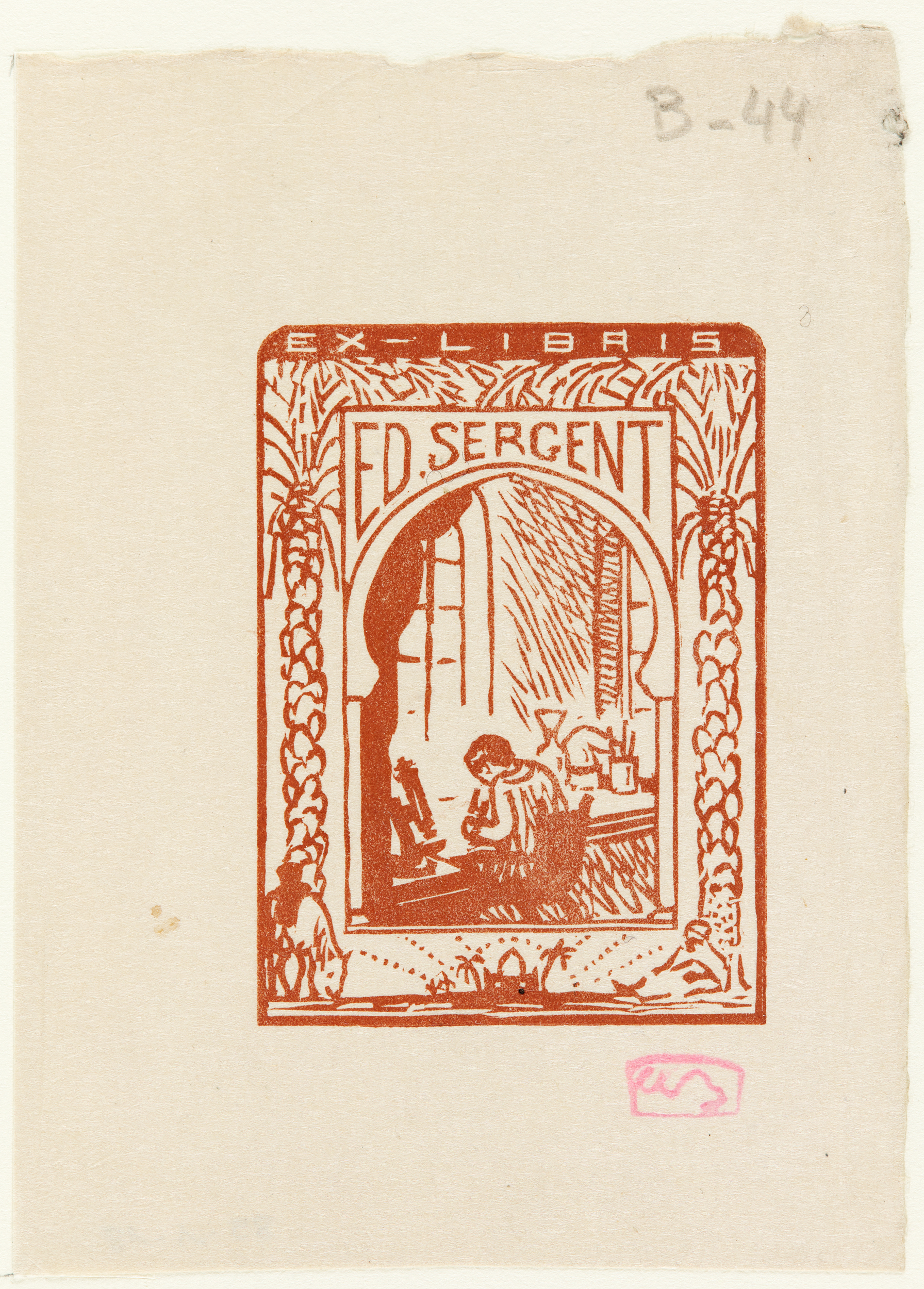 Ex-Libris "Ex. Sergent"