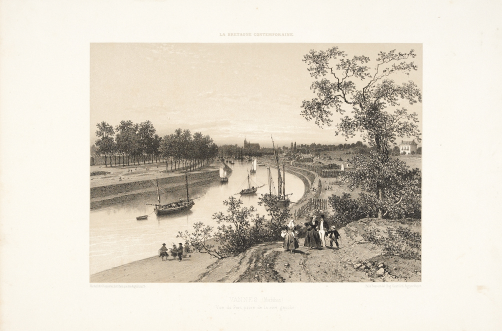 Vannes - Vue du port prise de la rive gauche