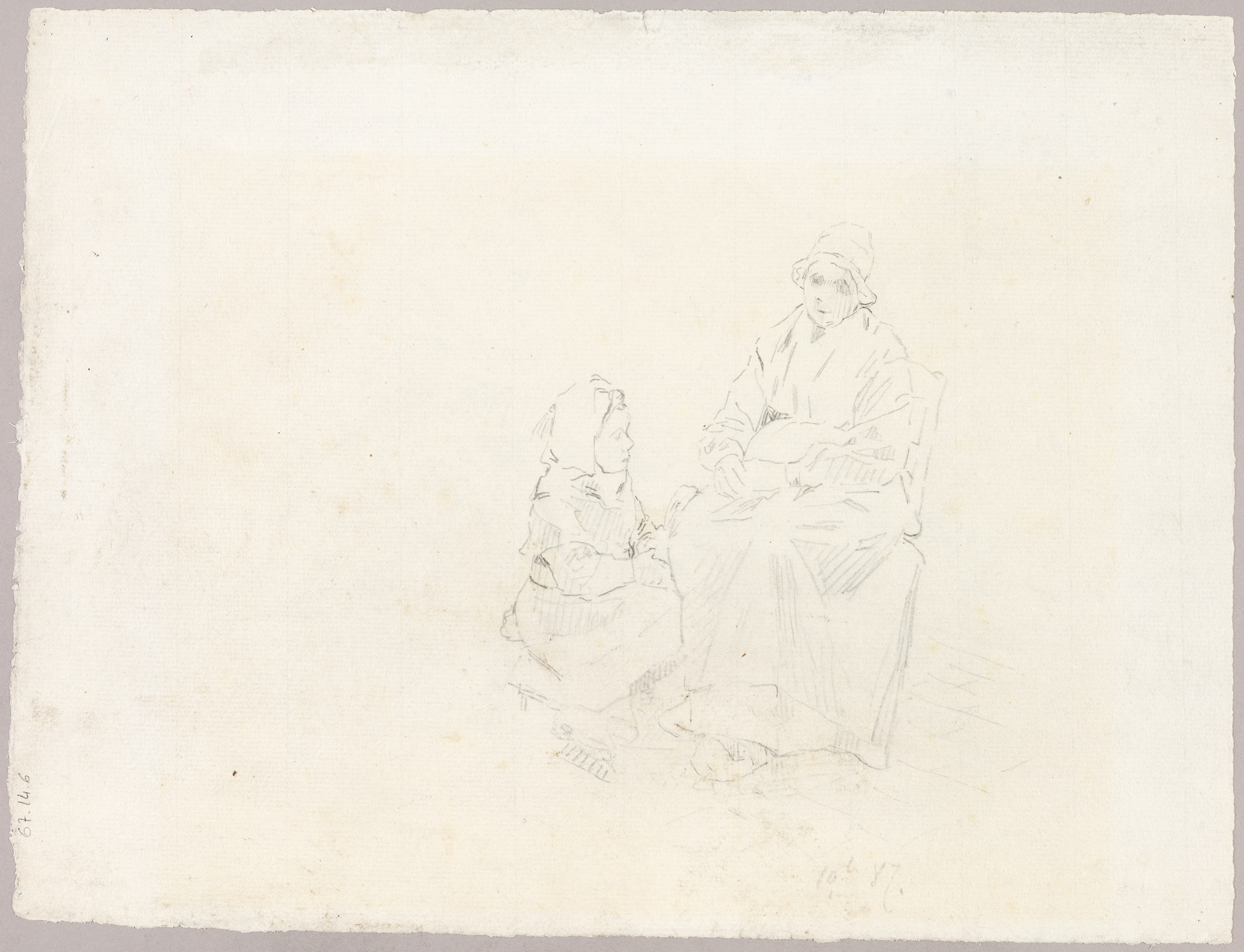 Fillette et femme âgée
