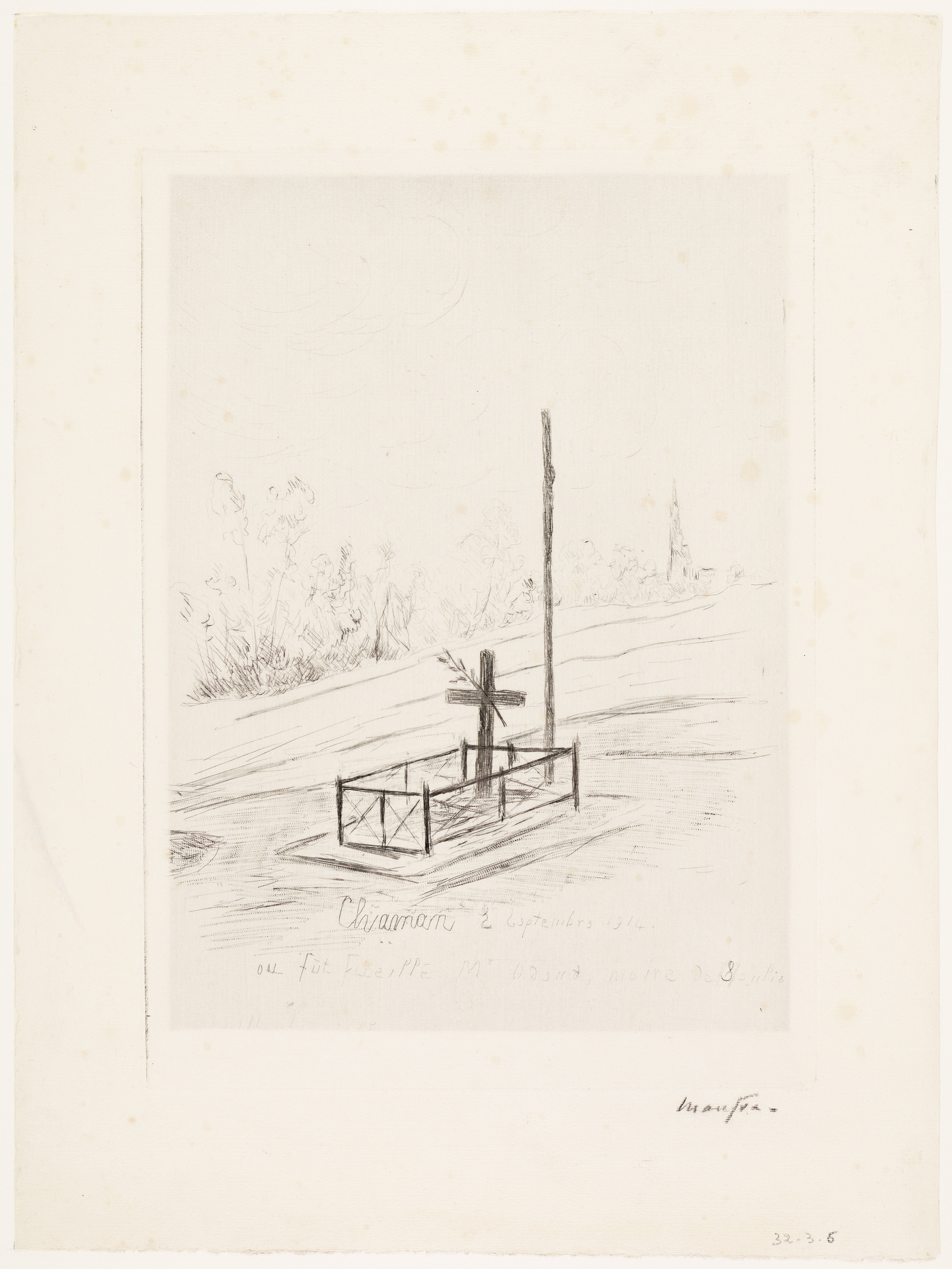 Charman où fut fusillé Mr Orsus, maire de Senlis