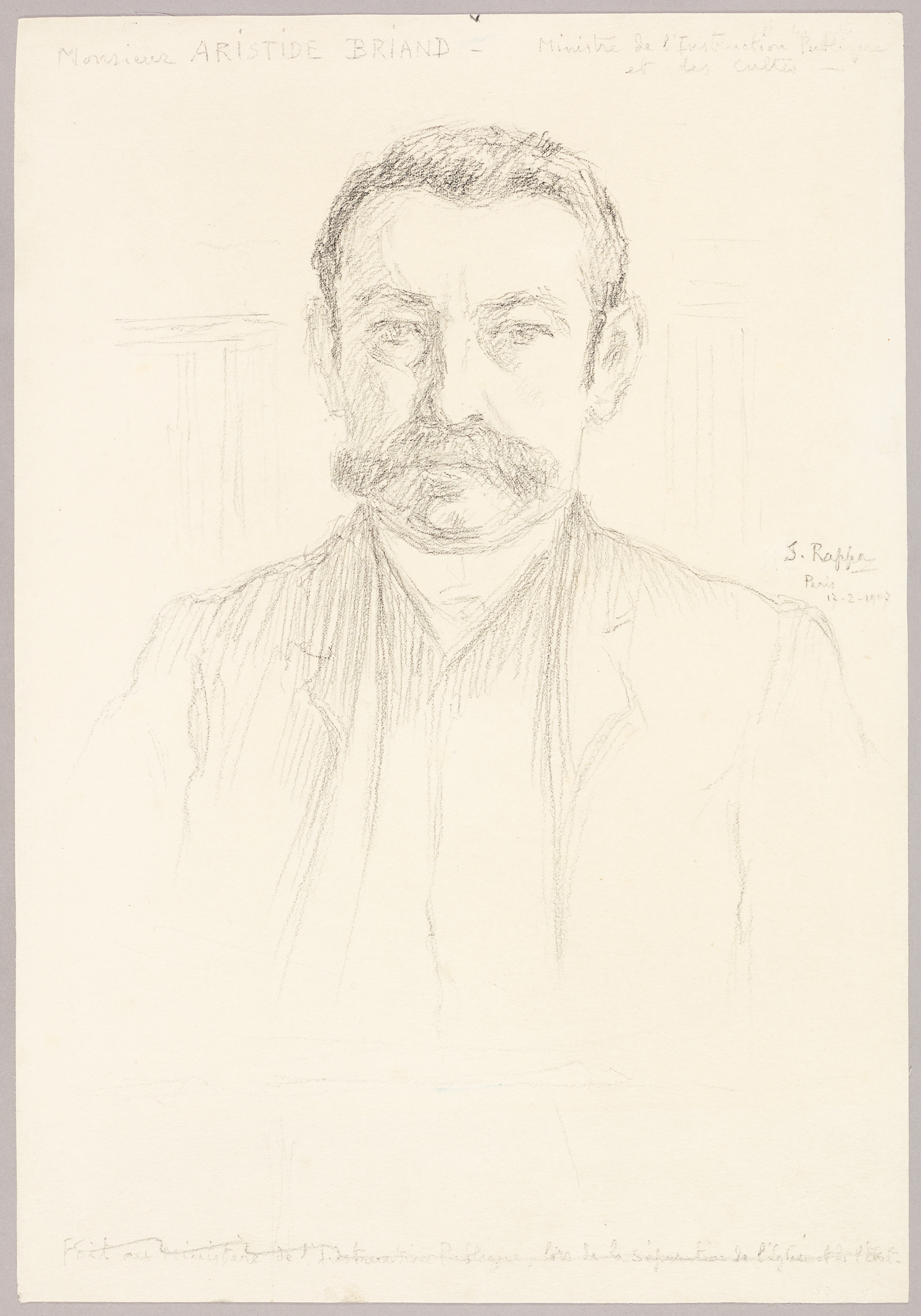 Portrait de monsieur Aristide Briand