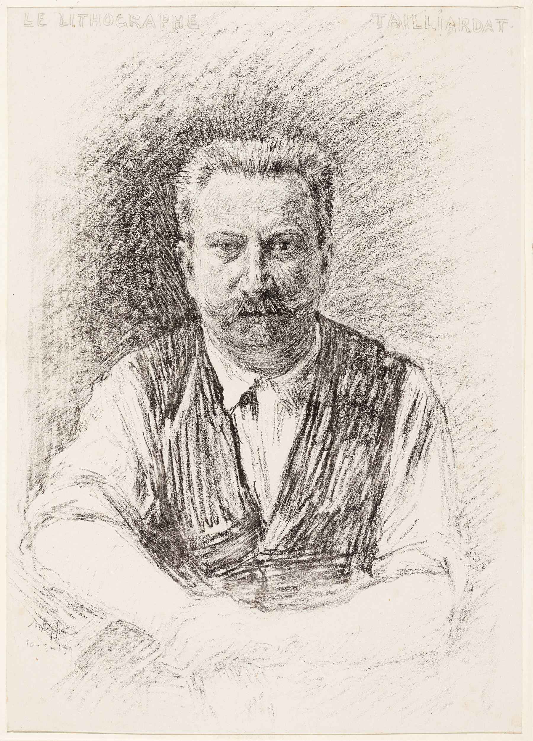 Portrait de taillardat, lithographe