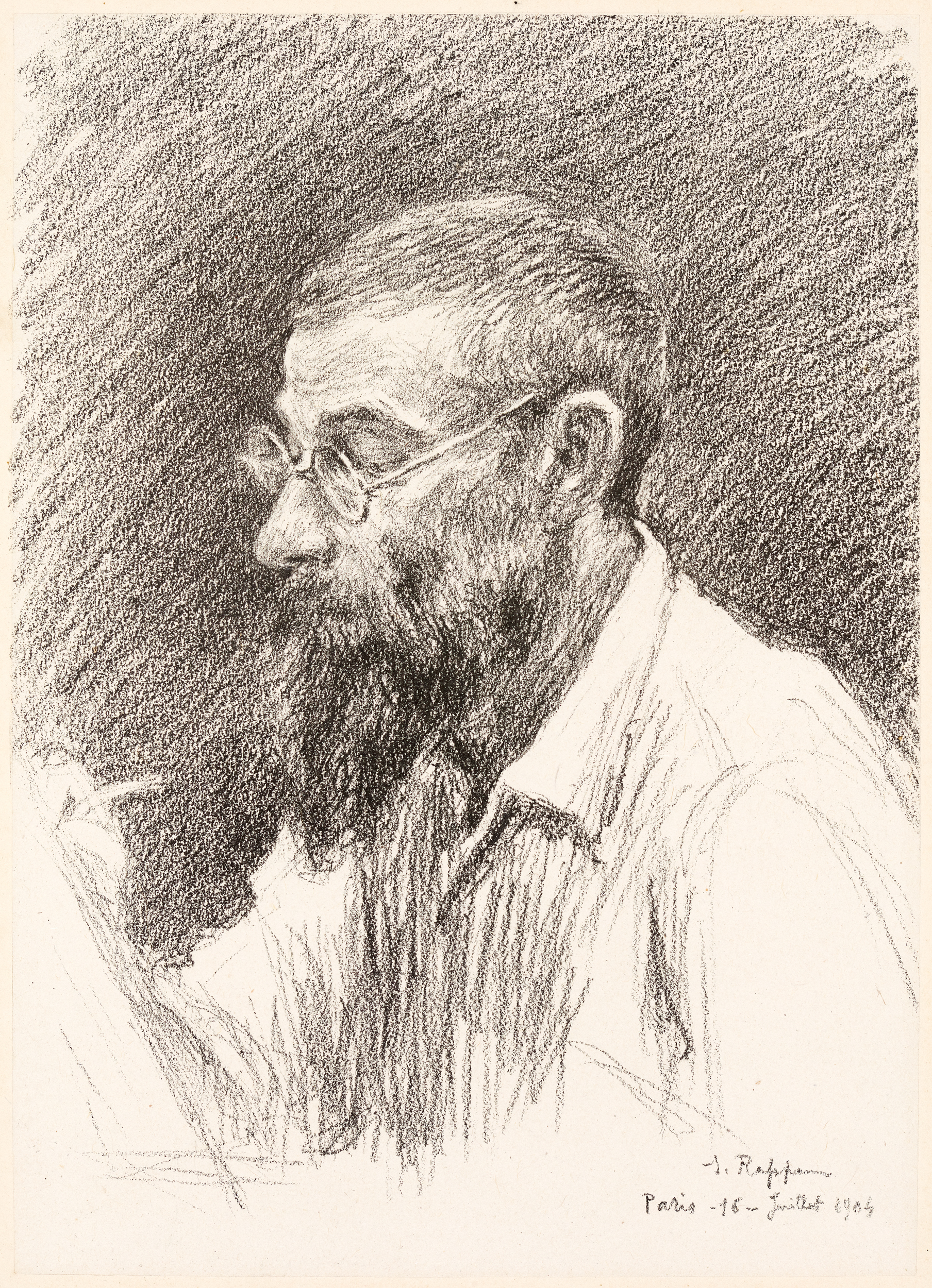 Alexandre Charpentier, portrait du sculpteur