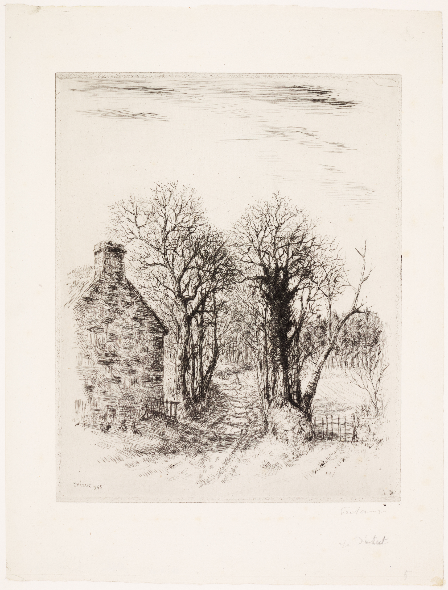 Allée de village (titre de catalogue)