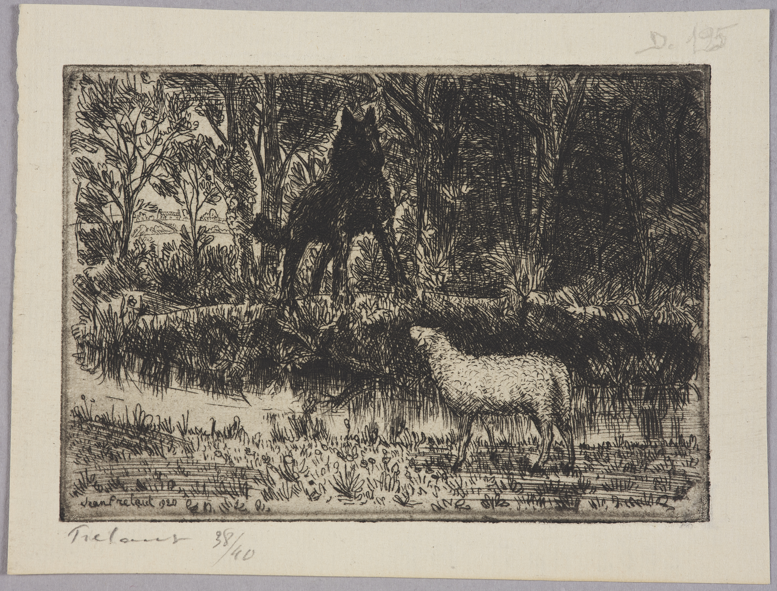 Le loup et l'agneau (titre factice)