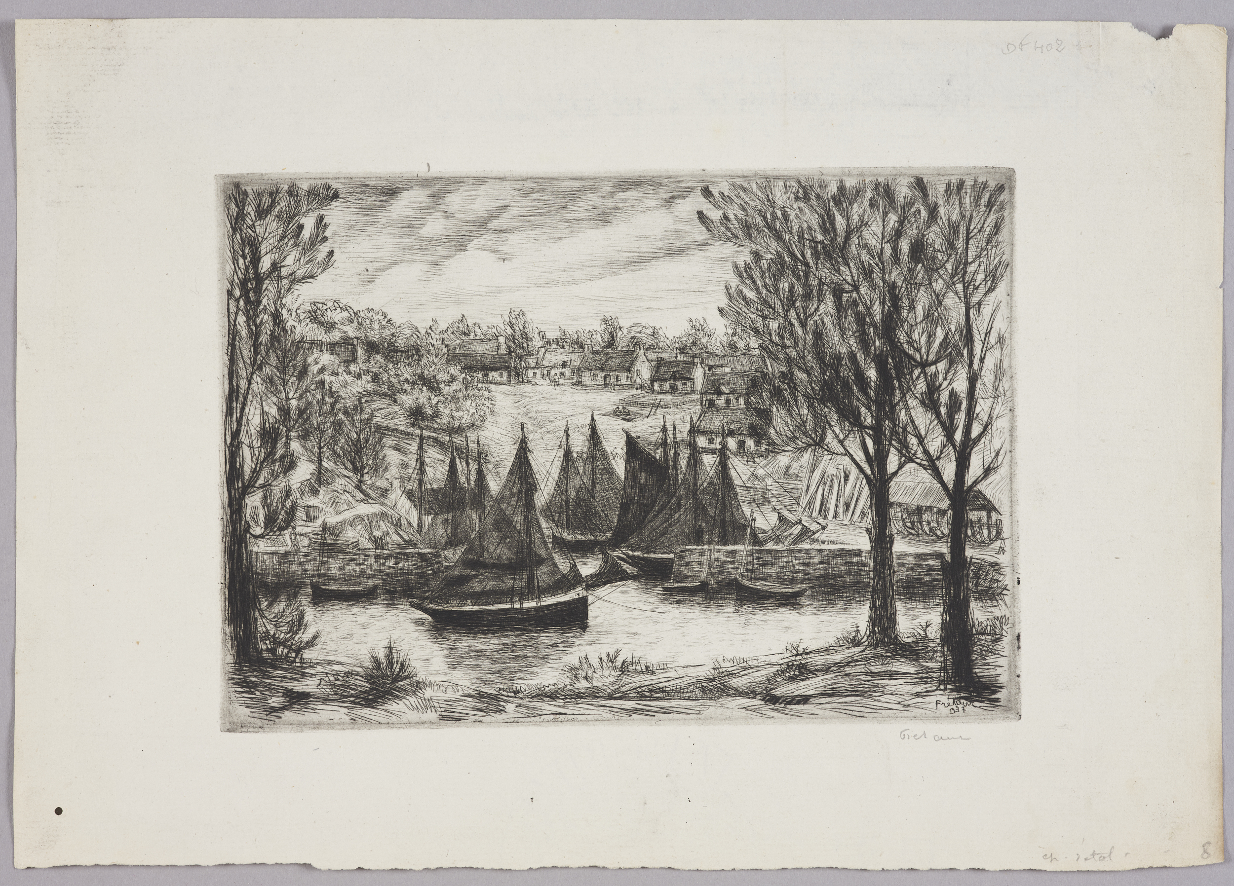 Village et port du Bono (titre de catalogue)