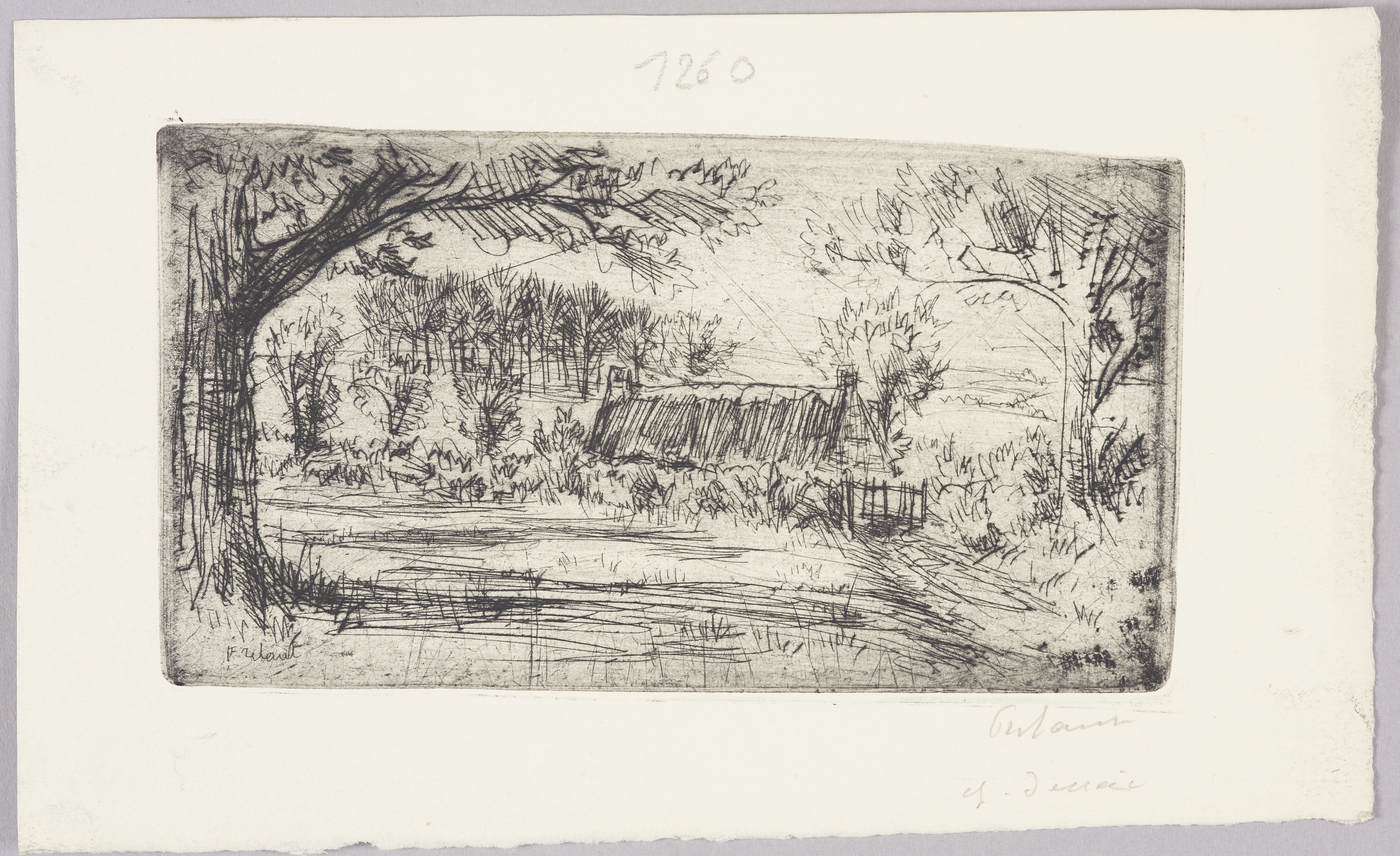 Essai sud aluminium ; Paysage (Essai sur l'aluminium) (titre de catalogue)