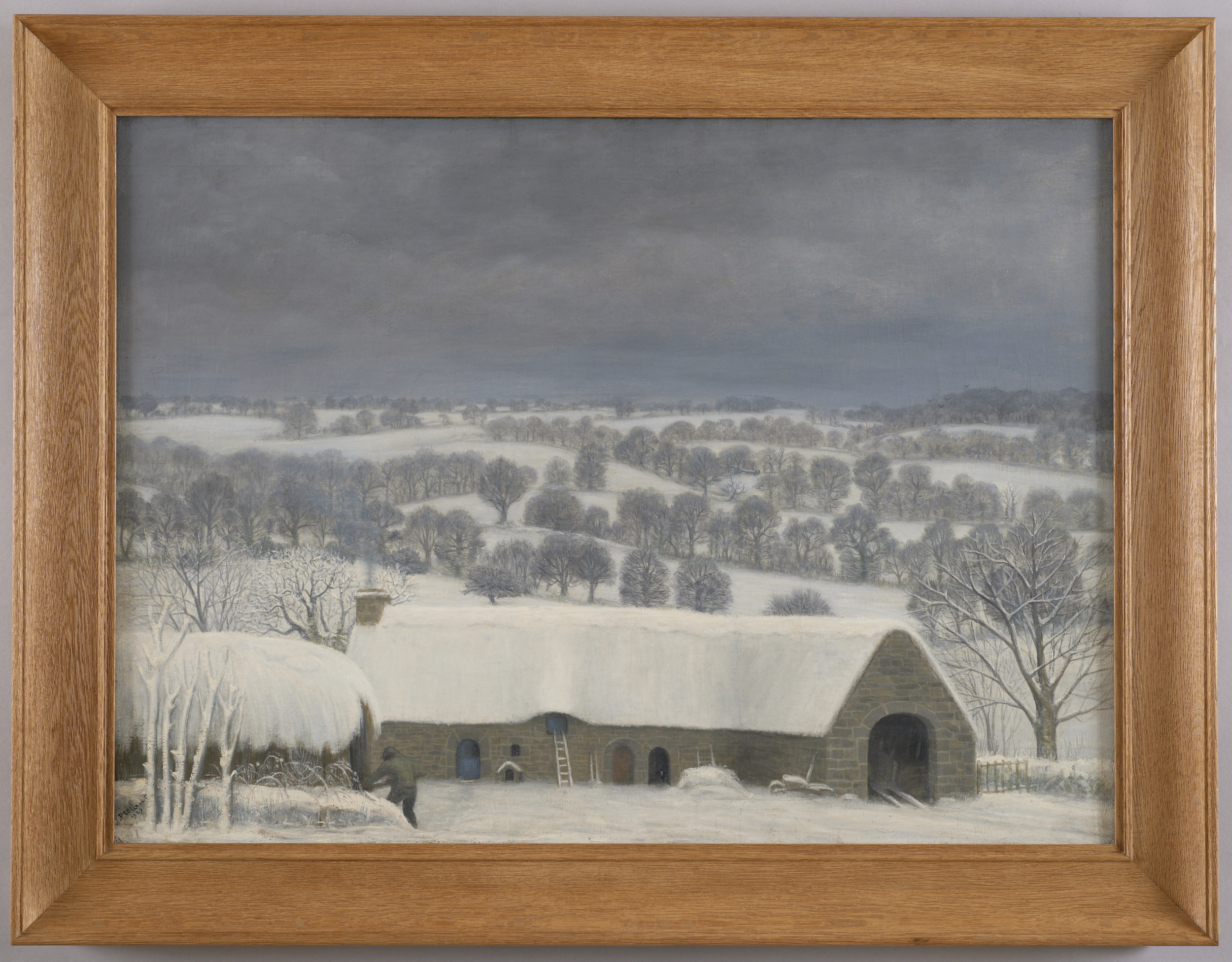 La neige ; Paysage d'hiver (titre de catalogue)