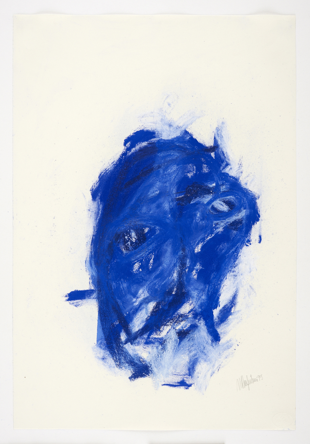 Das Blau (le bleu, hommage à Geurg Trakl suite tête-portrait)