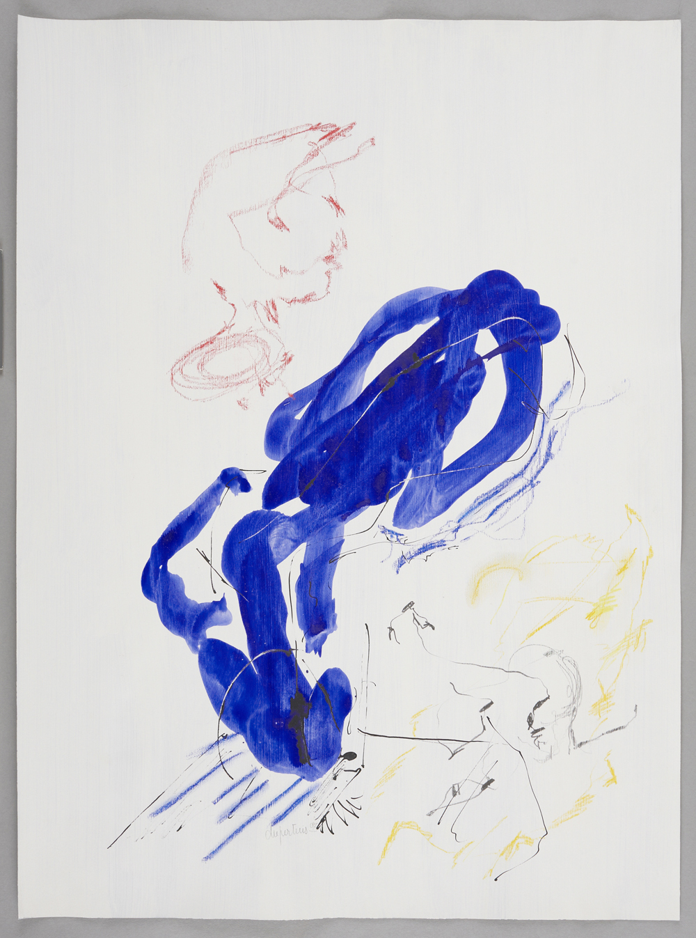 Das Blau (le bleu, hommage à Geurg Trakl suite tête-portrait)