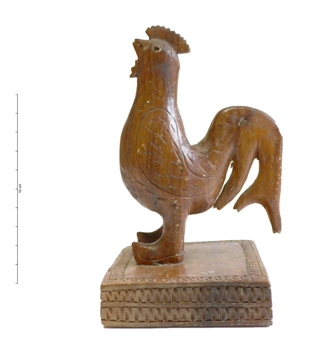 Coq à sabots sur socle
