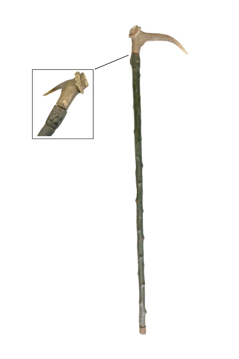 Canne à pommeau en bois de cerf