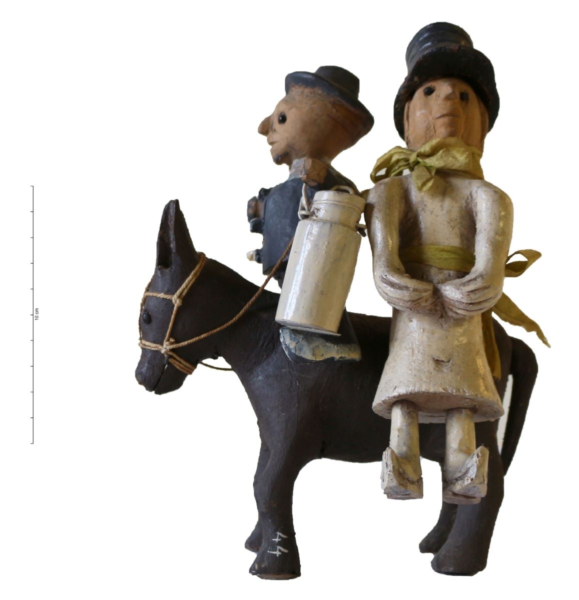 Âne et deux personnages