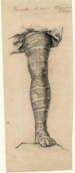 jambe d'une marquisienne