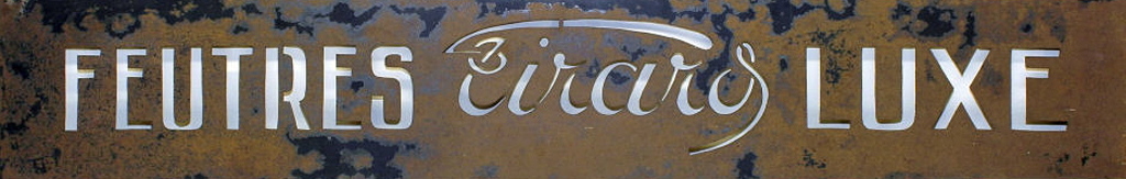 Pochoir publicitaire des Etablissements Tirard frères