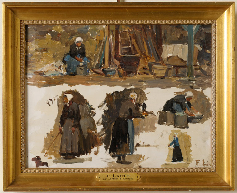 Lessive à Nohant (Indre) - oeuvre préparatoire