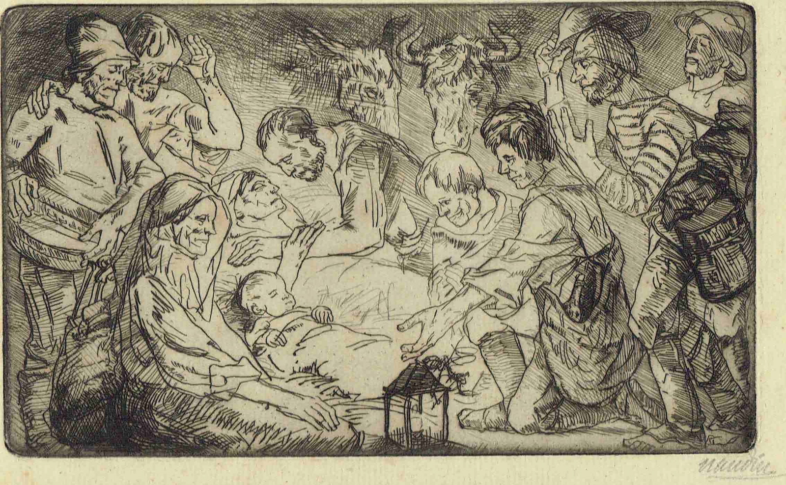 La petite nativité aux “va pieds nus”, la nativité, ou les “va pieds nus”