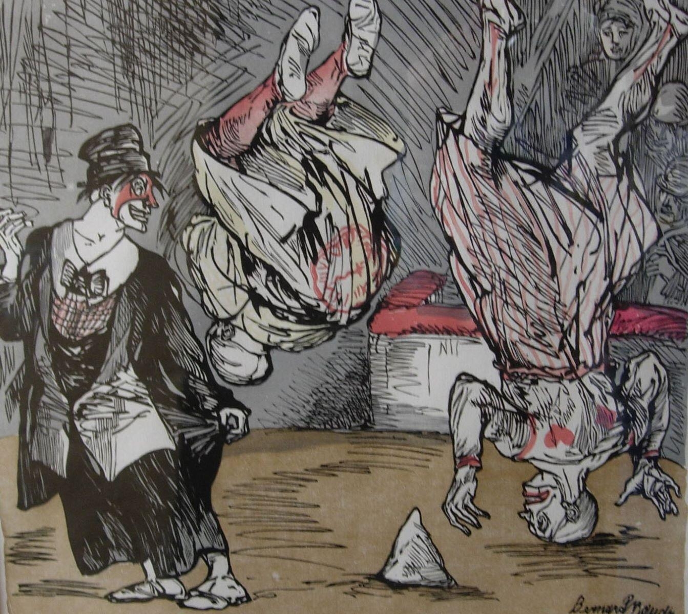 Les Clowns ou les trois clowns, les acrobates