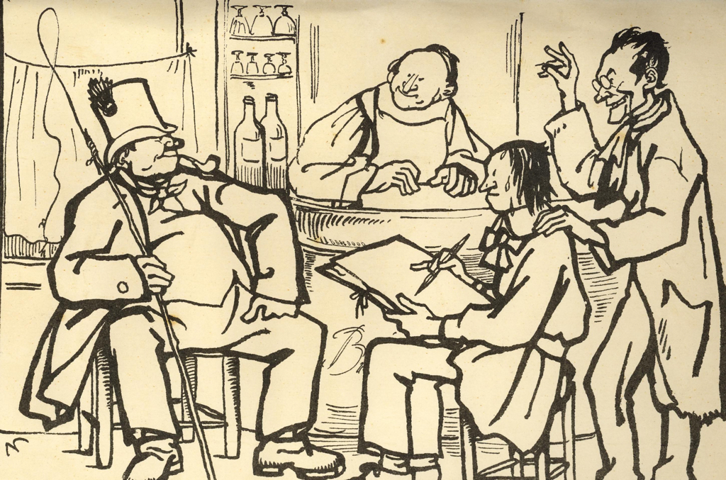 A l’atelier Naudin en 1912