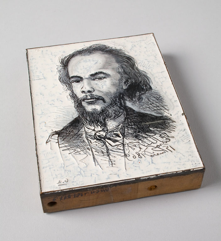 Matrice du portrait de Paul Verlaine