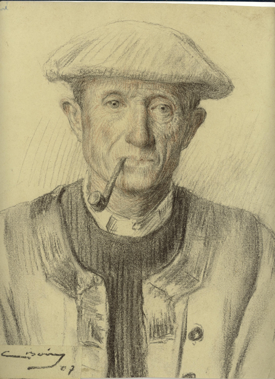 Homme à la pipe (titre factice)