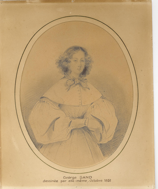 George Sand, autoportrait à 27 ans