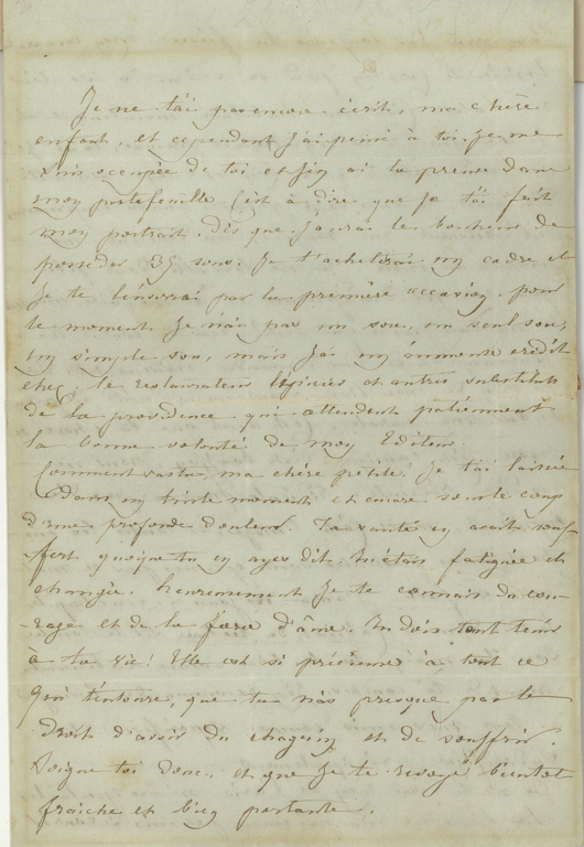 Lettre autographe de George Sand à Laure Decerfz