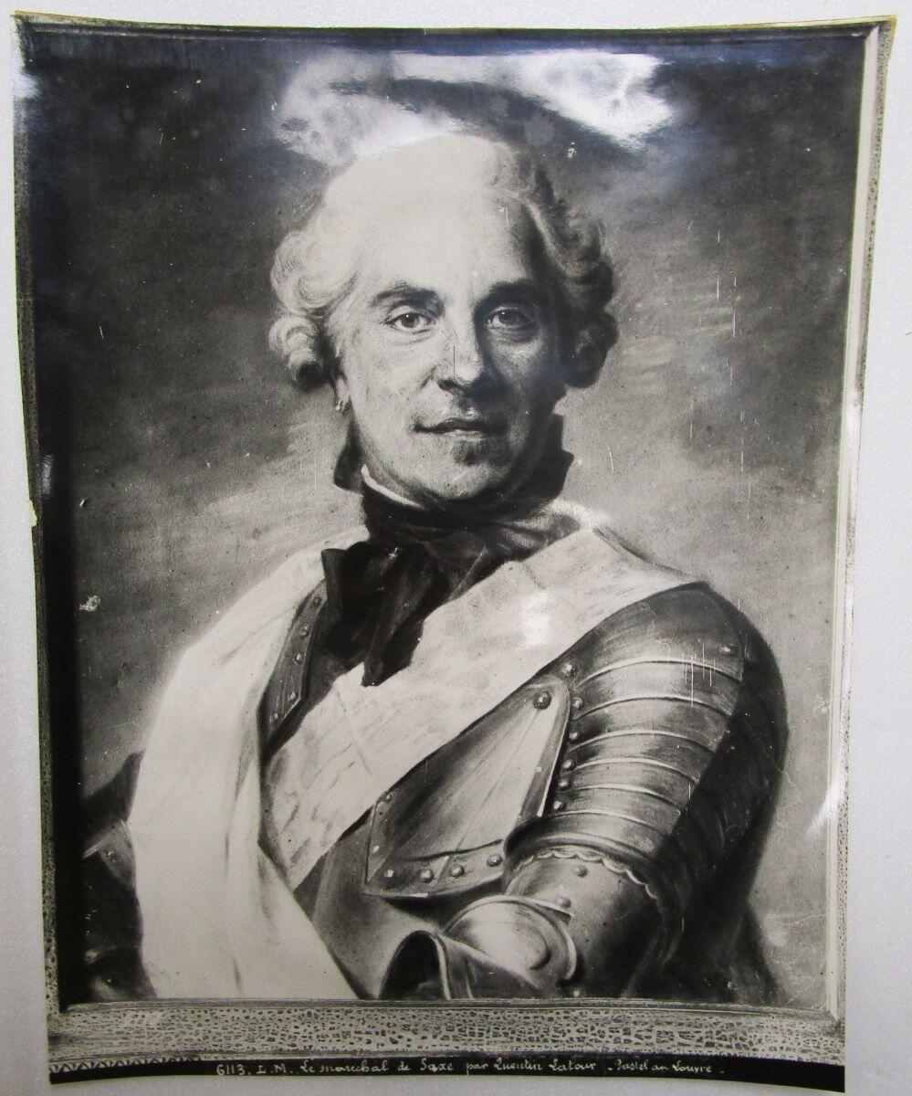 Le Maréchal de Saxe en armure