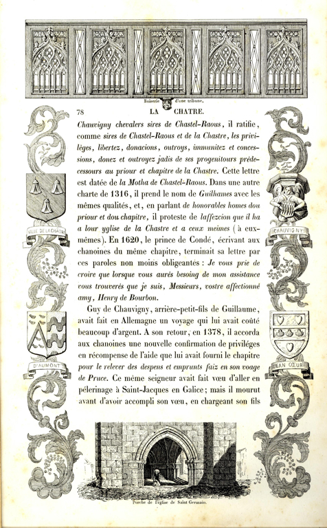 Textes et gravures des “esquisses pittoresques de l’Indre”. La Châtre (suite)