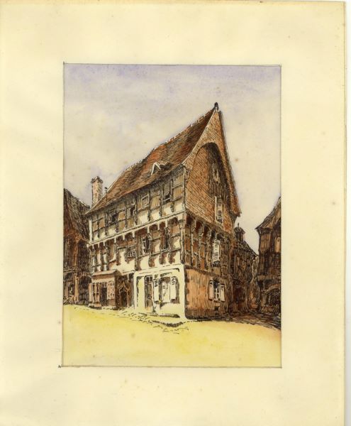 Maison de bois à La Châtre