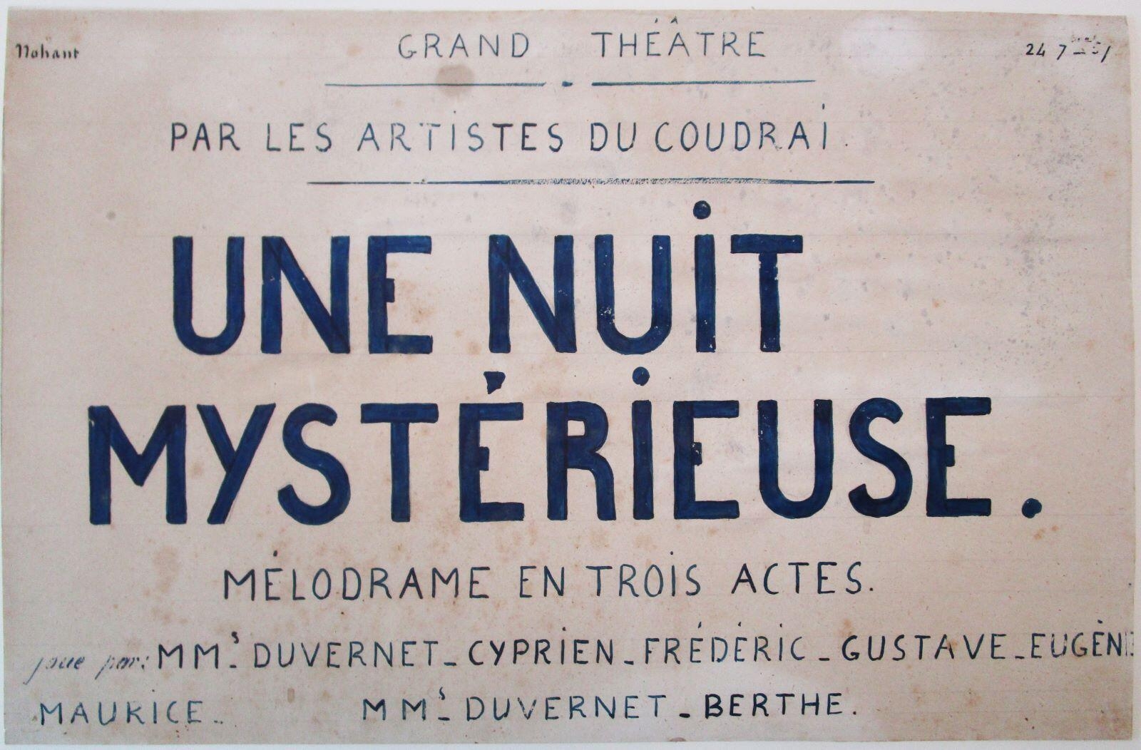 Une nuit mystérieuse