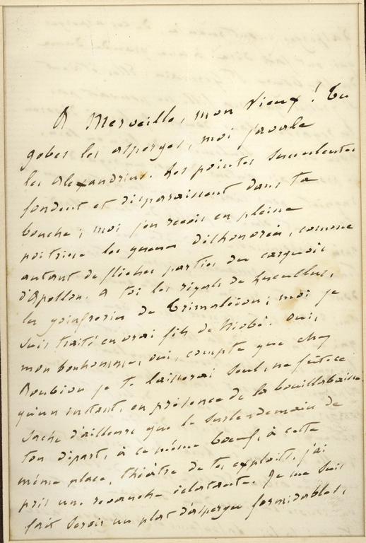 Lettre autographe signée de Jules Sandeau à un ami