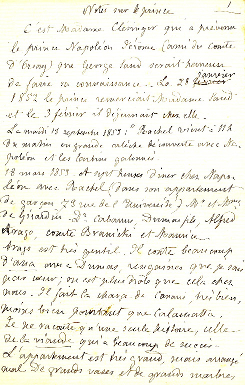 Notes sur le prince Jérôme Napoléon