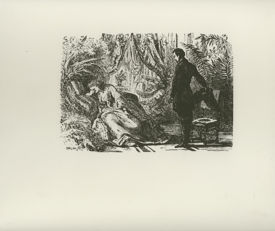 Matrice en bois gravé ; Matrice d’illustration d’Indiana