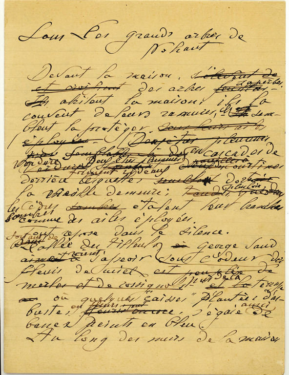 “Sous les grands arbres de Nohant”