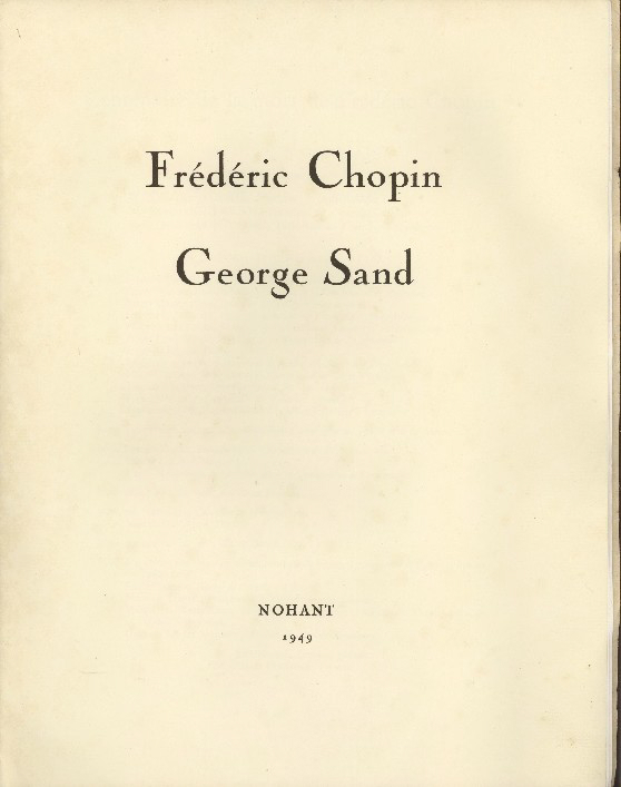 Frédéric CHOPIN, centenaire de sa mort.