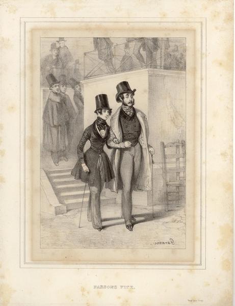 “George SAND en costume d’étudiant”