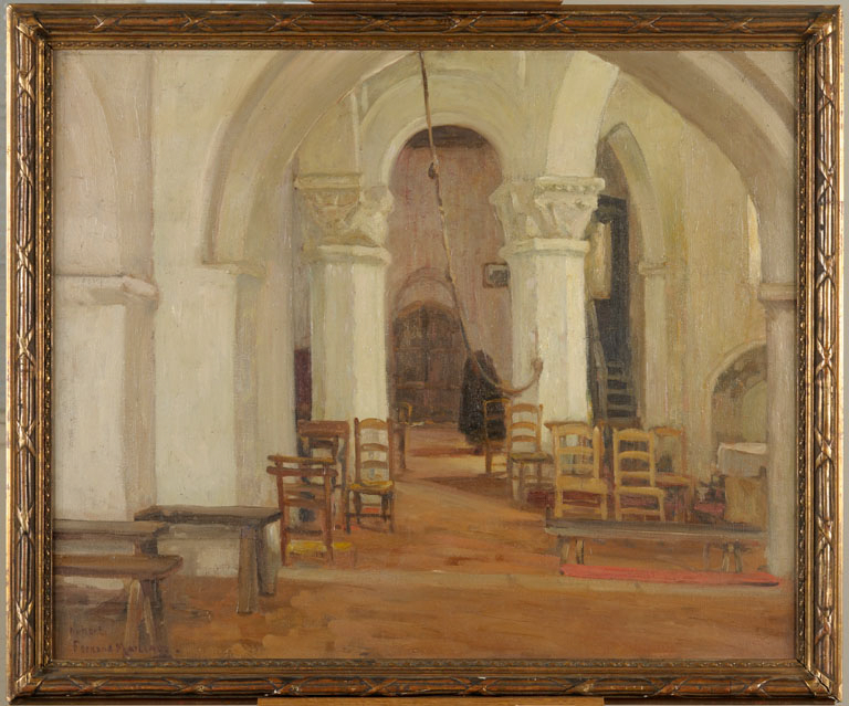 Intérieur de l’église de Nohant (Indre)