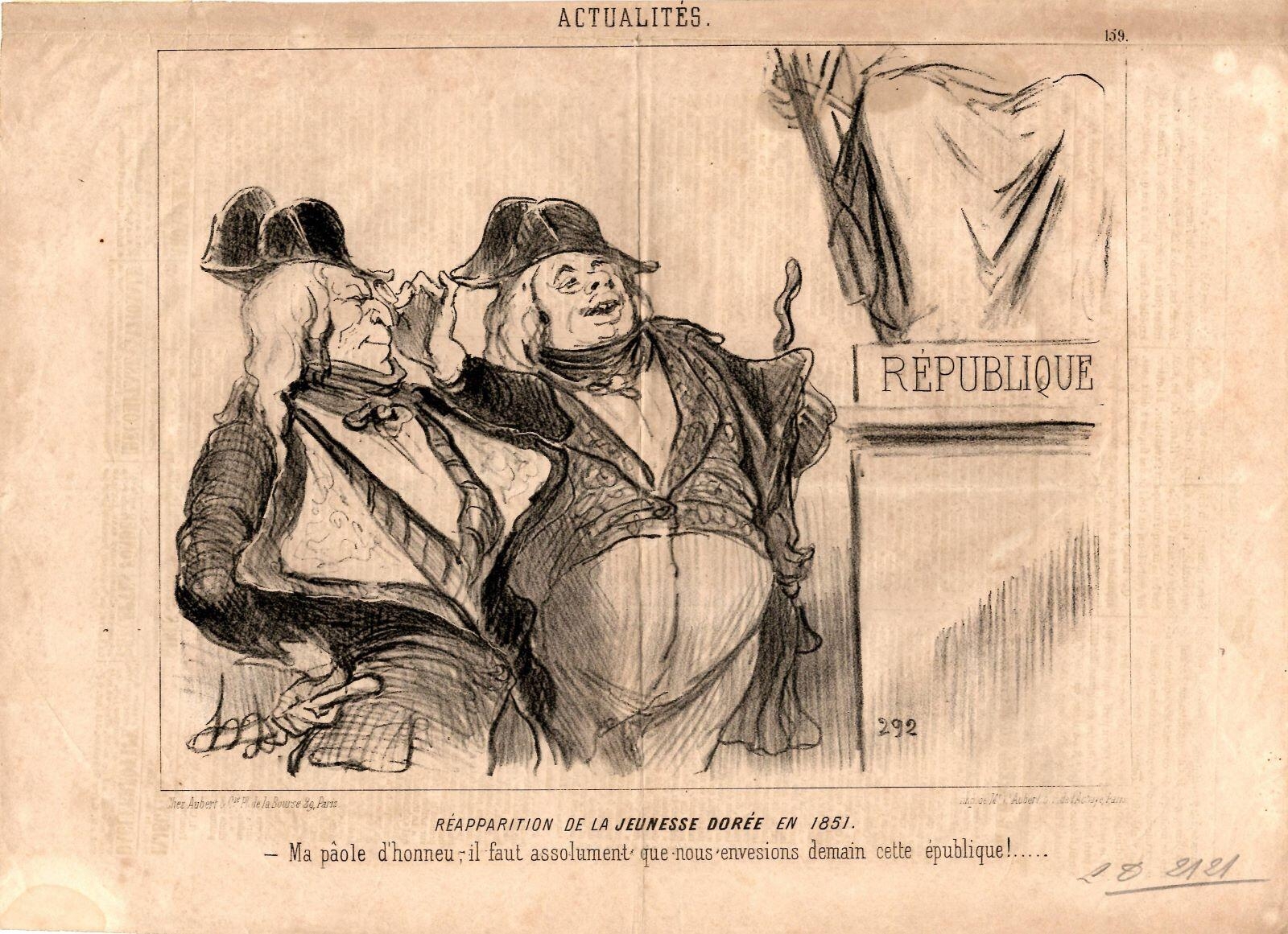 Réapparition de la jeunesse dorée en 1851.