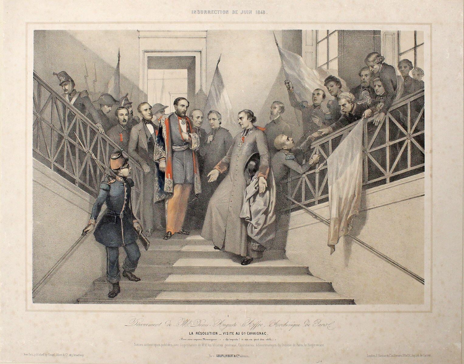 Insurrection de juin 1848, La résolution - visite au général Cavaignac