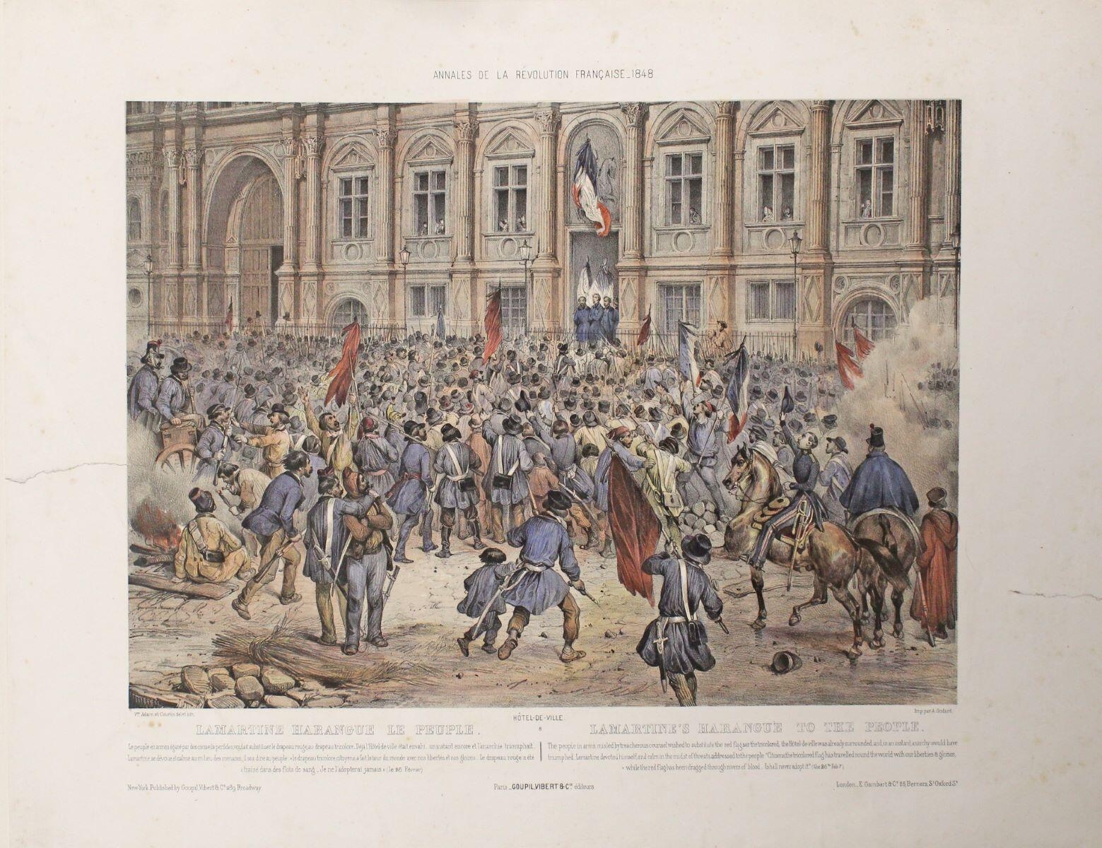 Lamartine harangue le peuple