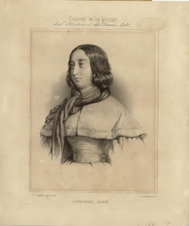 George SAND, Galerie de la presse, de la littérature et des Beaux-Arts.