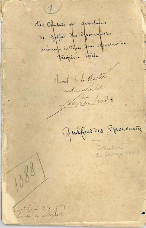 Manuscrit autographe “Raoul de La CHASTRE”