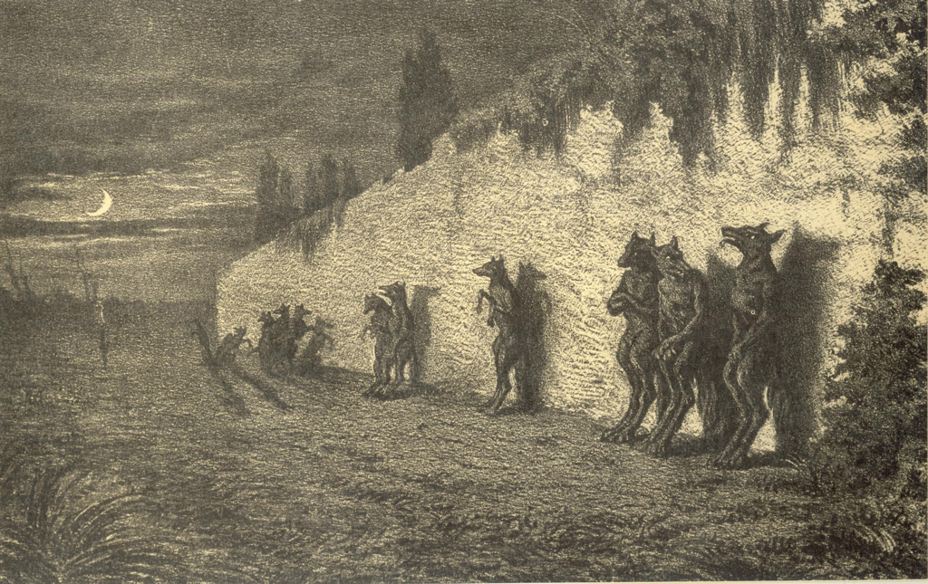 Illustration pour les Légendes Rustiques : “Les Lupins”