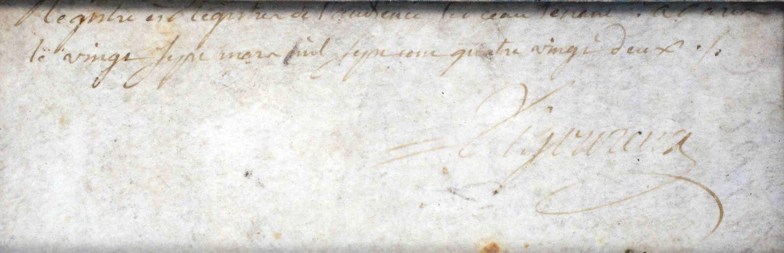 Nomination d'un Receveur des revenus à l'Hôtel de ville de La Châtre